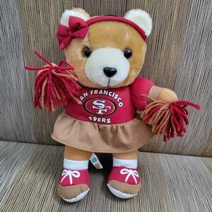 VINTAGE 1998 NFL 11"  Good Stuff San Francisco  49ers Cheerleader Plush Bear